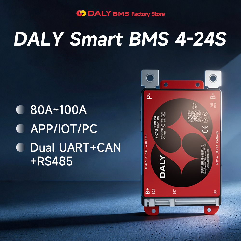DALY SMART BMS LFP 4S 7S 8S 16 - Lithium Battery 12V recension och pris