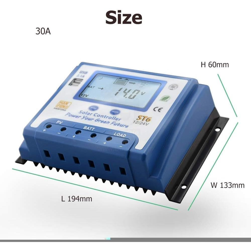 60A Solar Charge Controller 12 - Solar Panel recension och pris
