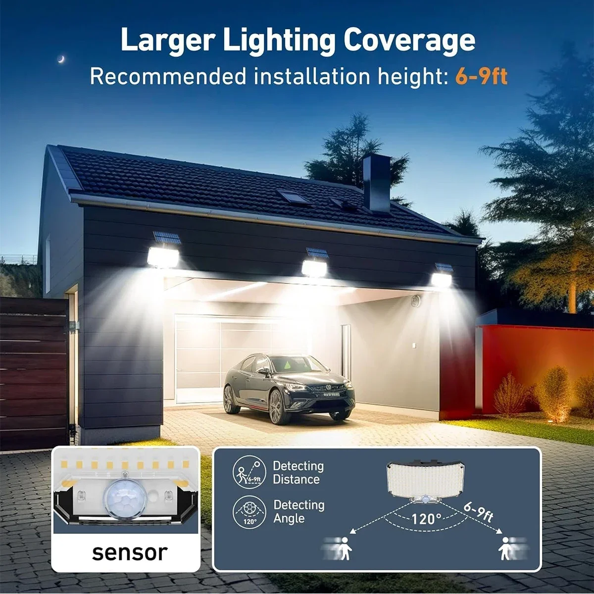 234LED Solar Outdoor Lights Mo - Solar Lamp recension och pris