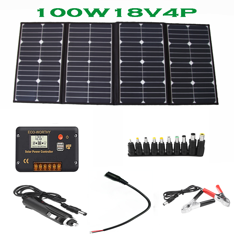 Portable 100 Watt Folding Sola - Solar Panel recension och pris