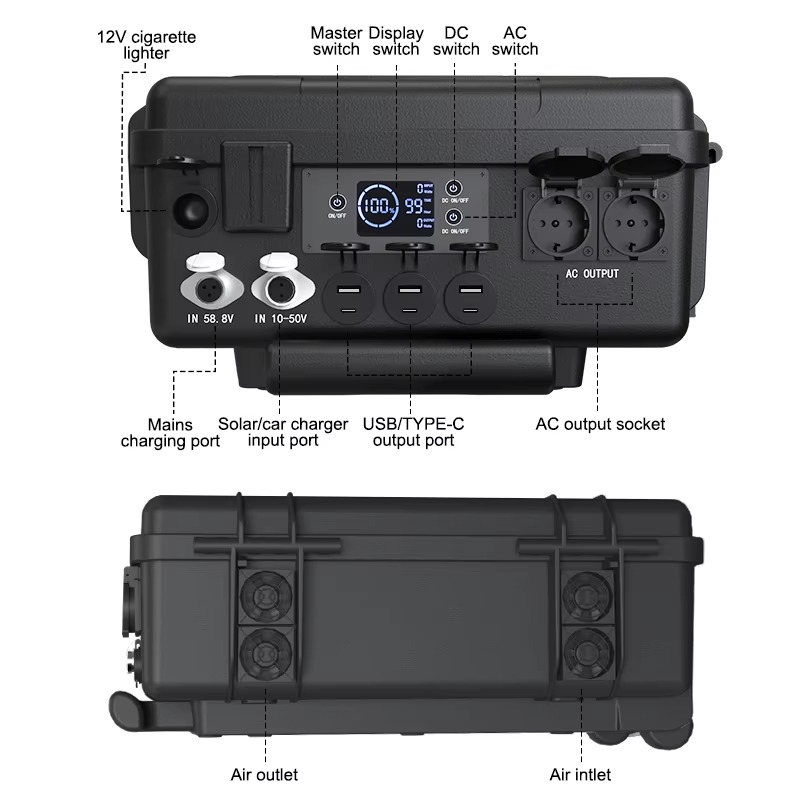 110V 220V Portable Charging St - Solar Generator recension och pris
