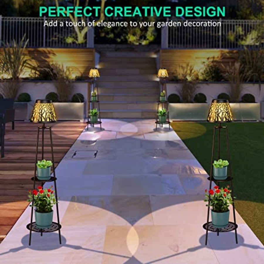 2 Pack Outdoor Solar Floor Lam - Solar Lamp recension och pris