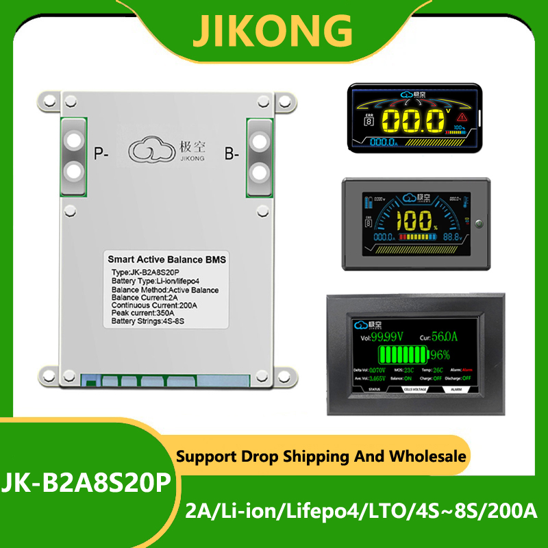 JK BMS 200A JK-B2A8S20P JKBMS  - Lithium Battery 12V recension och pris