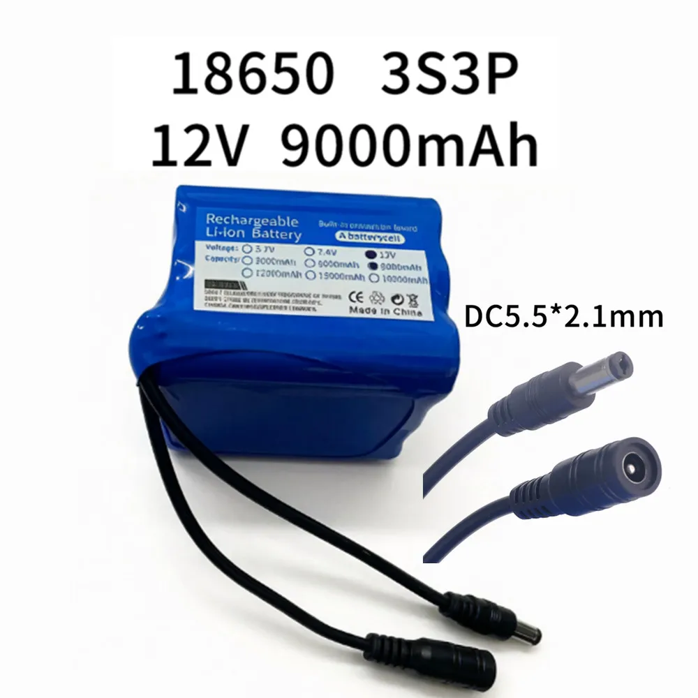 12V 9000mAh 3S3P lithium-ion b - Lithium Battery 12V recension och pris